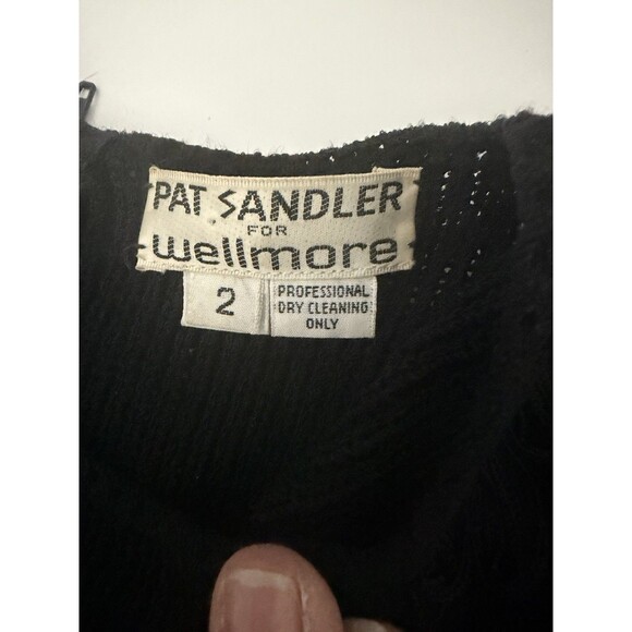 Vintage 70s 80s Pat Sandler Wellmore Saks Neiman Dress Stretch Dressy Knit Sz 2 - Picture 6 of 8